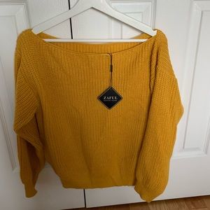 off the shoulder sweater